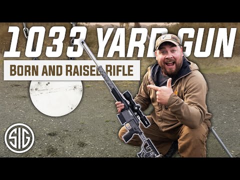 1033 yard SHOT with Born And Raised Sig Sauer Cross Rifle  (Factory Ammo)