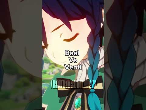 1 vs 1 Genshin Impact || Venti vs Baal ||  #shorts #genshin #fyp