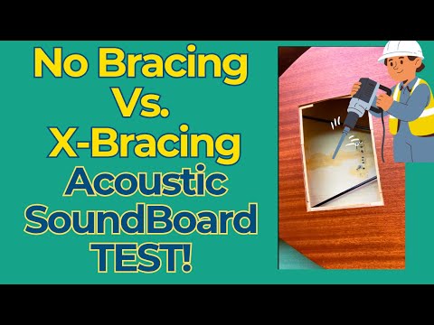 No Bracing VS. Standard X-Bracing - Guitar Sound Comparison.