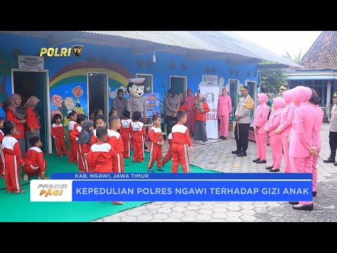 POLRES NGAWI GELAR MAKANAN BERGIZI GRATIS