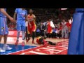 MATT BARNES flagrant foul on James Harden! (03.