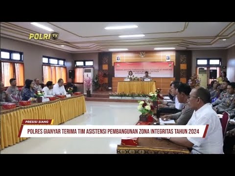 POLRES GIANYAR TERIMA TIM ASISTENSI PEMBANGUNAN ZONA INTEGRITAS