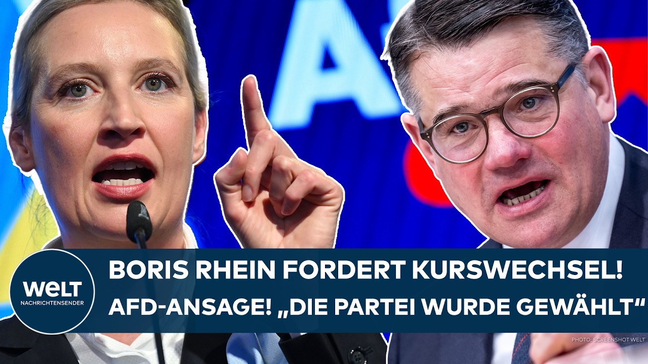 AFD-ANSAGE: Boris Rhein fordert klaren Kurswechsel! "Die Partei wurde gewählt!"