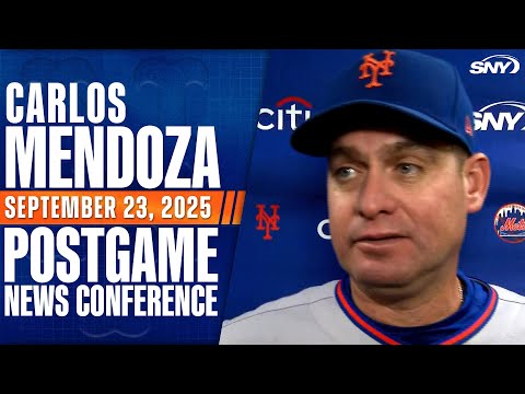 Carlos Mendoza on Brandon Nimmo and Francisco Alvarez home runs in comeback win over the Cubs