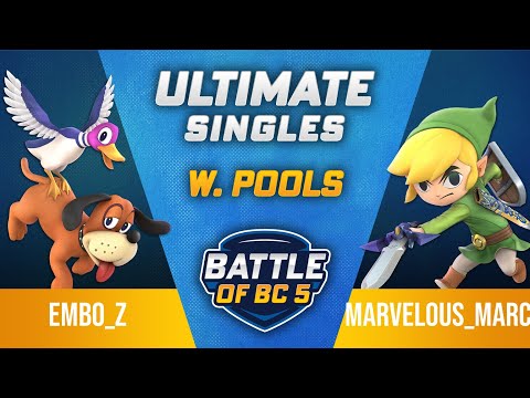 embo_z (Duck Hunt) vs Marvelous_Marco (Toon Link) - Ultimate Singles Winners Pools - Battle of BC 5