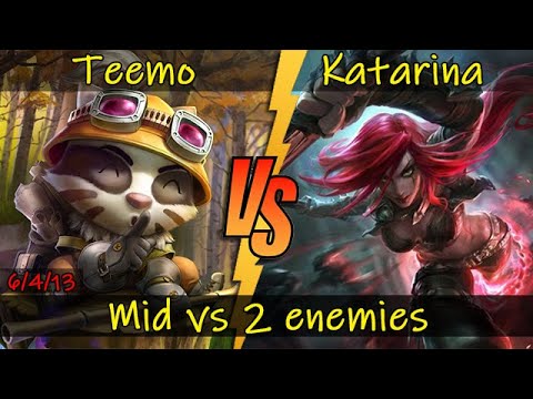 Badger Teemo Mid vs Katarina and Illaoi