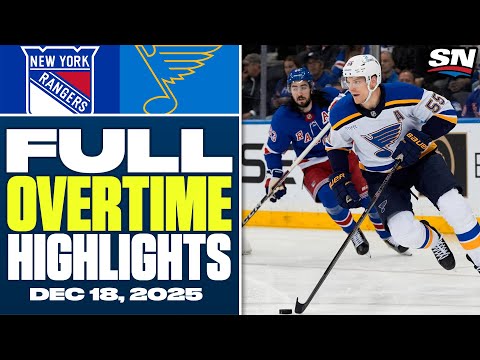 New York Rangers at St. Louis Blues | FULL Overtime Highlights - December 18, 2025