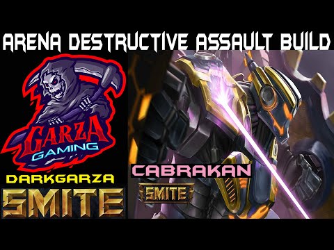 Smite Arena Cabrakan High Damage Destructive Assault Build | Newbie Friendly GOD