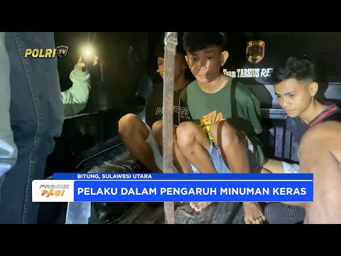 TIM TARSIUS POLRES BITUNG AMANKAN PRIA PEMBAWA SAJAM