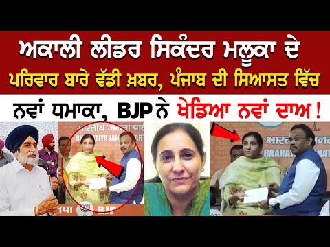 ਅਕਾਲੀ ਲੀਡਰ ਸਿਕੰਦਰ ਮਲੂਕਾ ਦੇ ਪਰਿਵਾਰ ਬਾਰੇ ਵੱਡੀ ਖ਼ਬਰ, ਪੰਜਾਬ ਦੀ ਸਿਆਸਤ ਵਿੱਚ ਨਵਾਂ ਧਮਾਕਾ