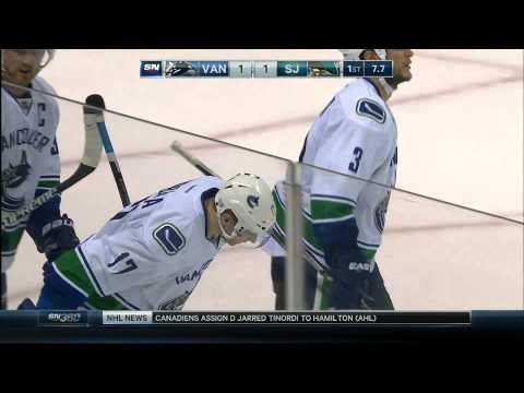 Canucks Vs Sharks Radim Vrbata 1-1 Goal 11/06/14 [HD]