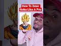 How To Draw Goku EASY 😍 Dragon Ball Z #shorts #art #drawing