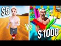 5 VS 1 000 WATER PARKS Budget Challenge