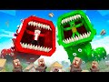 JJ And Mikey Become TRAIN EATERS Maizen Minecraft Animation