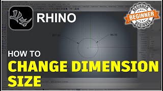 Rhino How To Change Dimension Size Tutorial