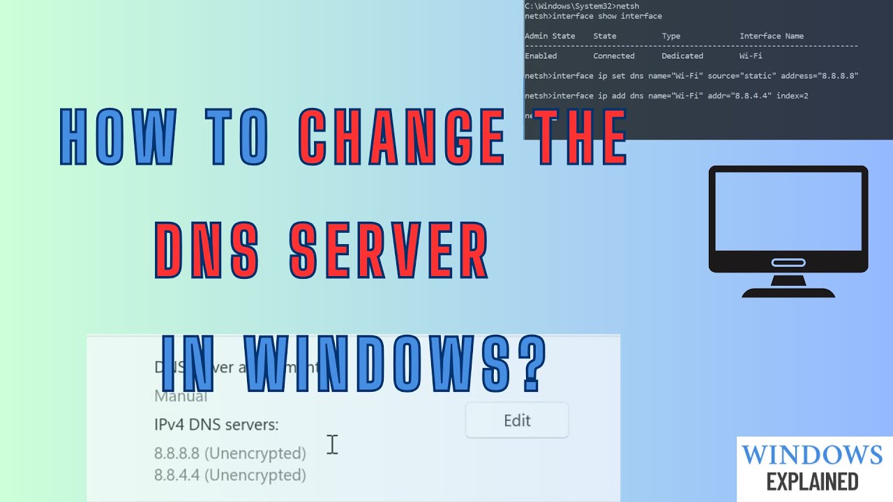 Change DNS Server in Windows [Settings, CMD, Registry]