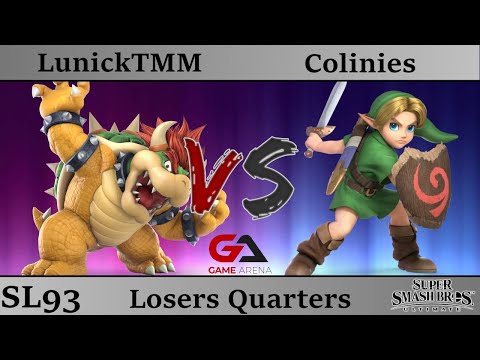 SmashLAN'd 93 - Losers Quarters: LunickTMM (Bowser) vs Colinies (Young Link)