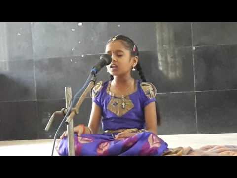 Joshika singing srimannarayana