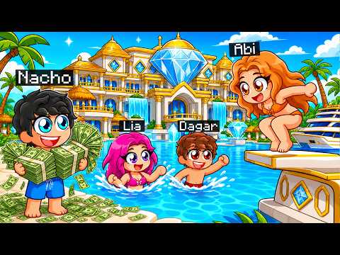 Construí un RESORT de LUJO para las VACACIONES de Mis Amigos en Roblox!
