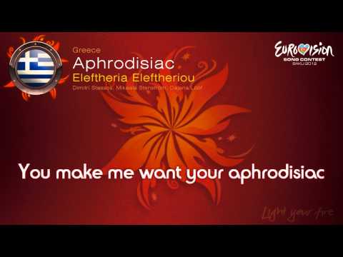 Eleftheria Eleftheriou-Aphrodisiac(Greece)-Eurovision Song Contest 2012 - on screen lyrics (HD)