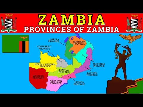 Zambia Map Explained 🇿🇲 | 10 Provinces of Zambia