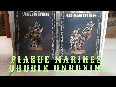 Warhammer 40k Death Guard Plague Marine double unboxing
