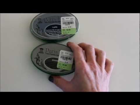 Part of a video titled ReInking Dry Stamp Pads - YouTube