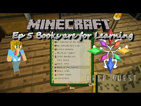 Minecraft Mage Quest --- Ep 5 Books are for Learning