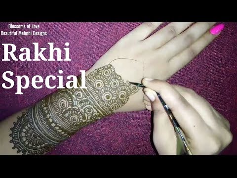 राखी स्पेशल Rakhi Special Full Hand Mehndi Design for Everyone || Festival Special Video