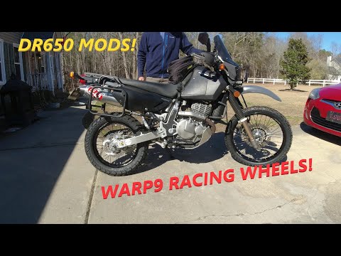 DR650 Changes Part 1 (Warp9 Wheels & Dunlap Trailmax Mission Tires)