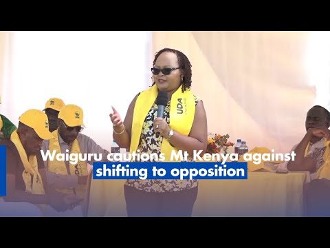 Waiguru cautions Mt Kenya against shifting to opposition