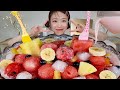 ASMR 여름엔 수박화채 먹어줘야죠 리얼먹방 Watermelon Punch MUKBANG