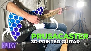 Video thumbnail for Custom Prusacaster 3D Printed Guitar Project Build (with EPOXY Pour!) by The 3D Print Zone