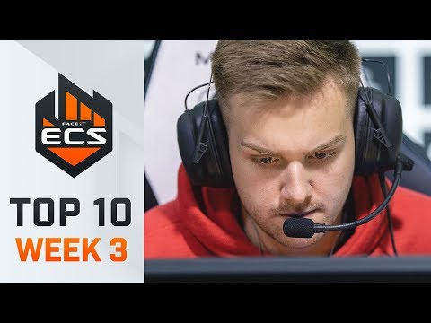 Top 10 Best Plays - ECS S8 Week 3 - Feat.  NiKo, tabseN, acoR!
