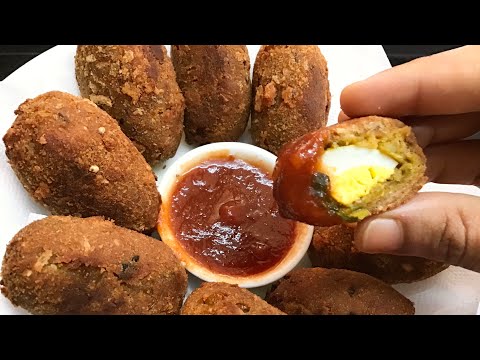 Egg Cutlet Recipe | How To Make Egg Cutlets | Easy Snacks To Make At Home | Lockdown Recipes At Home