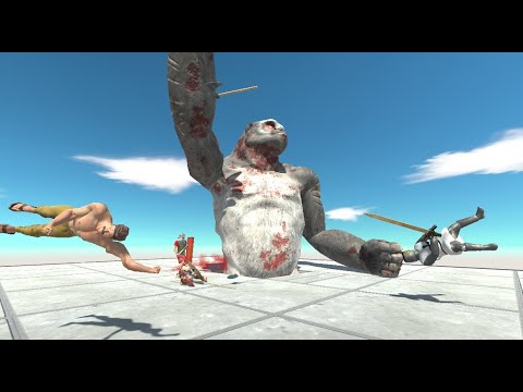 TITAN GORO THAT STUCK IN THE GROUND VS UNITS - Animal Revolt Battle Simulator