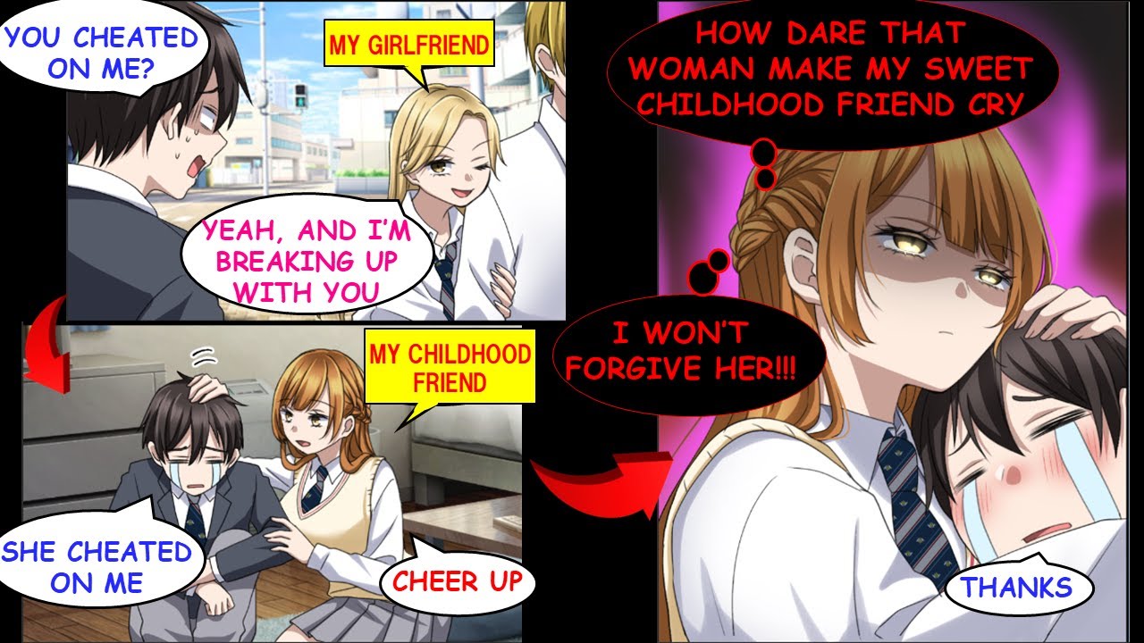 When My Girlfriend Cheated and Dumped Me, My Calm Childhood Friend Totally Lost It[Manga Dub][RomCom