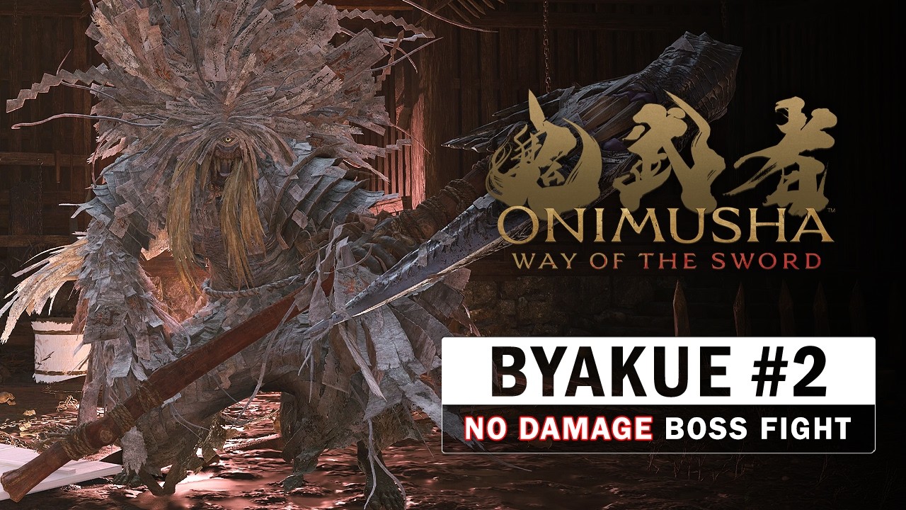 Onimusha: Way of the Sword - Byakue #2 Boss Fight (No Damage)