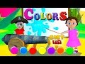 Baby Lisi And Jo Learn Colors With 3D Cannon And Colorful Balls