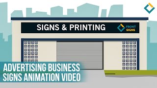 Advertising Business Signs Animation Video