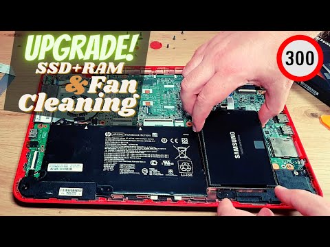 HP Pavilion x360 Upgrade! RAM & HDD to SSD [Disassembling]