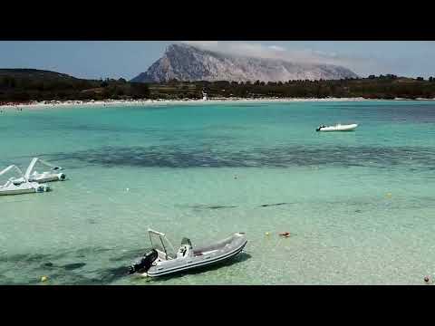 Flying over Sardinia beaches: Perfect beach scenery & relaxing waves sounds (with drone 4k footage)