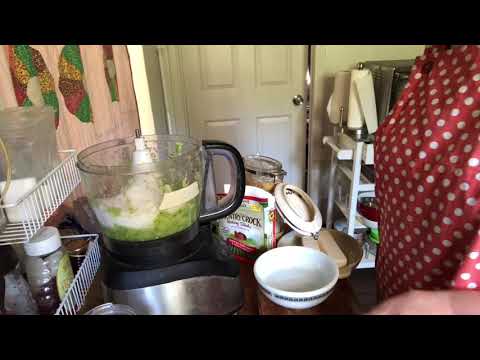 Zucchini mini muffins in the food processor