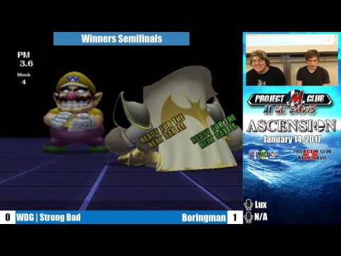 “Ascension 1/14/17” – Strong Bad (Wario) v. Boringman (MK) – Winners Semis