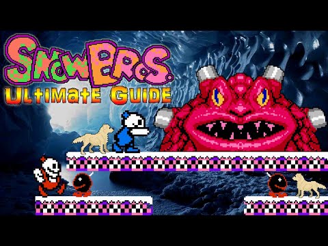 #SnowBros Snow Brothers NES - ULTIMATE GUIDE - ALL Floors, ALL Bosses, ALL Secrets -100%!