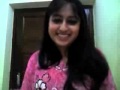 Indian Cute College Girl Singing On Webcam