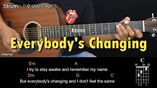 Download lagu Everybody's Changing - Keane | EASY Guitar Tutorial with Chords - Guitar Lessons mp3