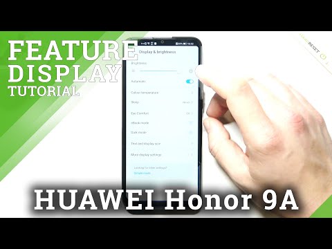 How to Locate and Manage Display Settings in Honor 9A - Access Screen Options