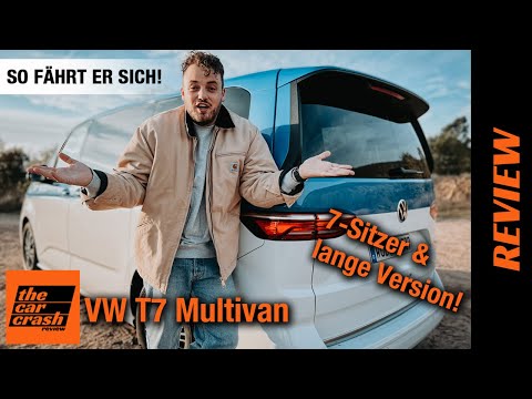 VW T7 Multivan L2 (2022) Erste Testfahrt im LANGEN 7-Sitzer Bulli! 💙🤍 Fahrbericht | Review | Test