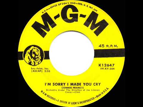 1958 HITS ARCHIVE: I’m Sorry I Made You Cry - Connie Francis